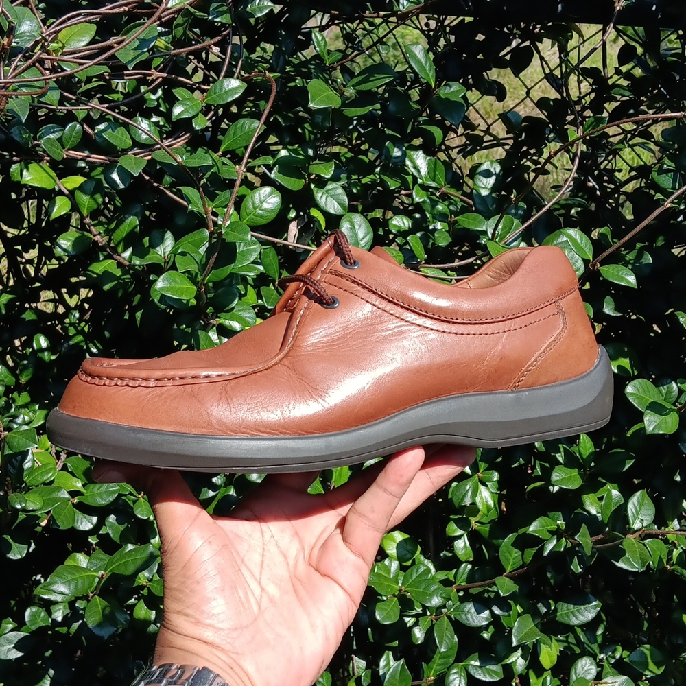 1803 MEN'S DISTRESSED BROWN LEATHER COMFORT UPGRADE SYSTEM OXFORDS (Portugal)